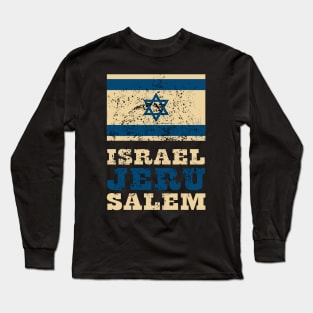 Flag of Israel Long Sleeve T-Shirt